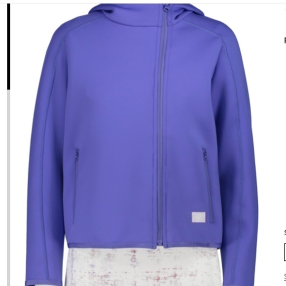 Foray Golf Security Bleach Spacer Jacket Asymmetric Hooded Blue sz S NWOT - Picture 1 of 10